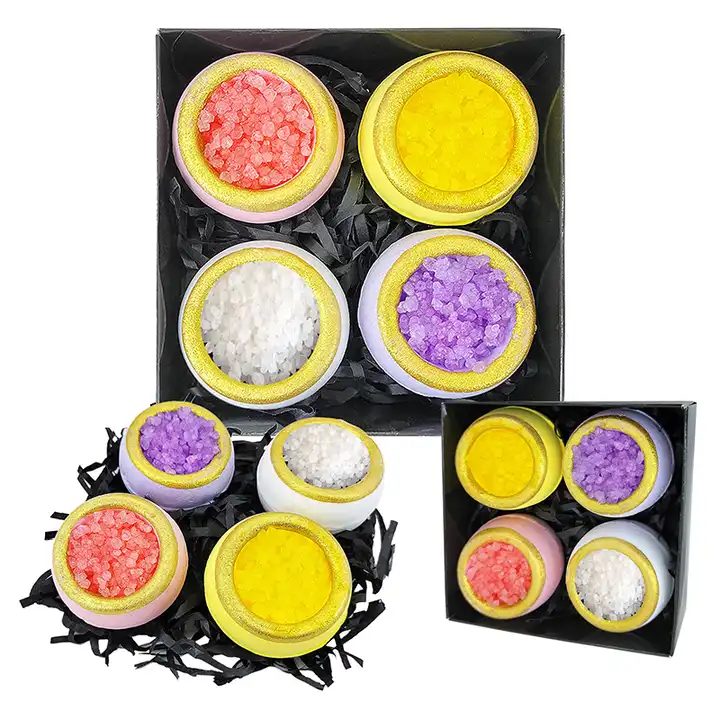 Vegan Crystal Bath Bomb Set Wholesale